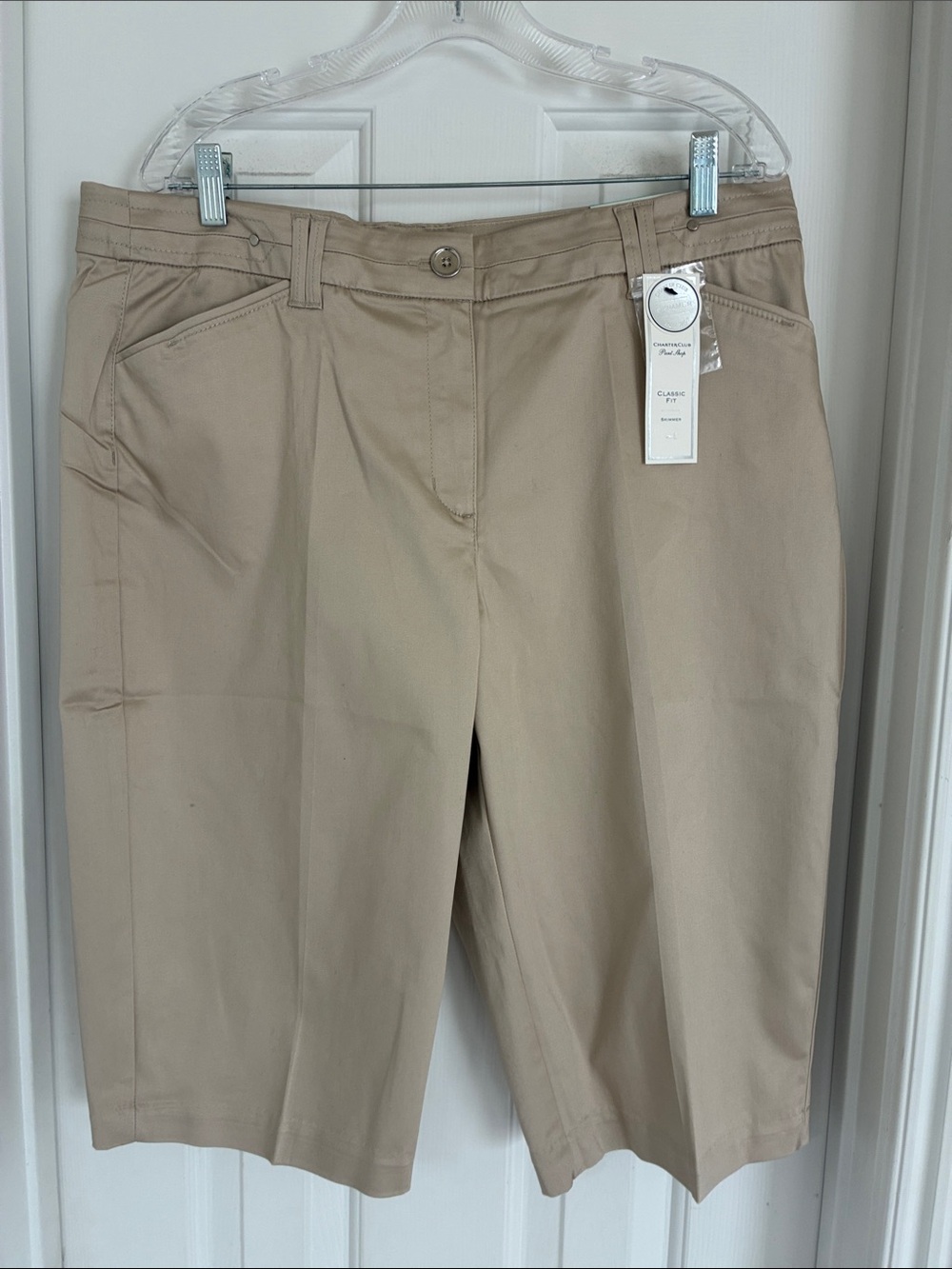 Charter Club Beige Women's Bermuda Shorts